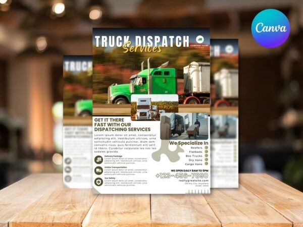 Truck Dispatch Flyer Templates