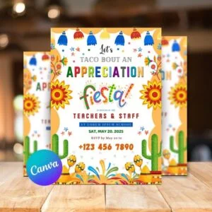 Fiesta Teacher Appreciation flyer