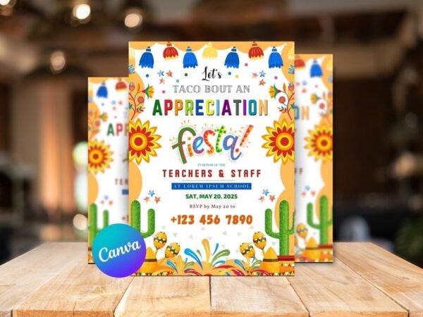 Fiesta Teacher Appreciation flyer