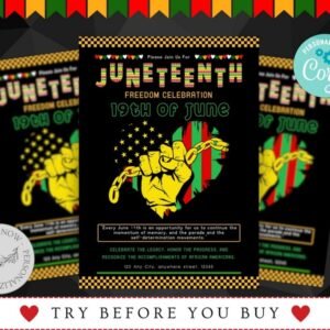 Personalized Juneteenth Celebration Invitation