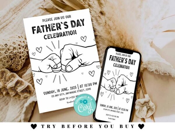 Father's Day Celebration Invitations