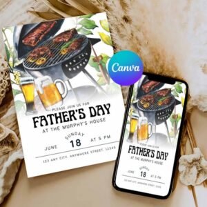 Father's Day Bbq Invitation