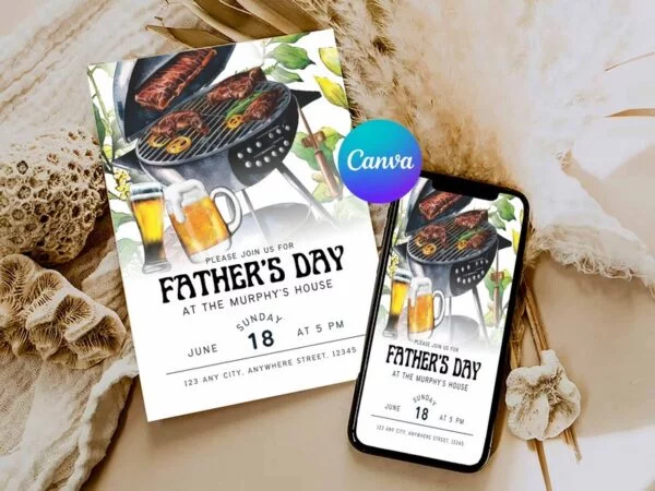 Father's Day Bbq Invitation