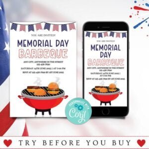 Memorial Day BBQ Invitation