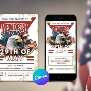 Memorial Day Invitation templates