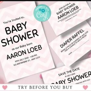 Modern Baby Shower Invitation