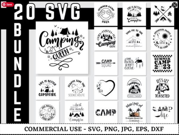 Camping SVG Bundle