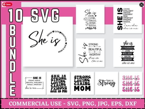 She is Bundle svg