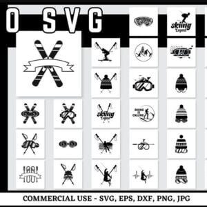 Skiing SVG Bundle