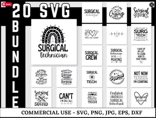 Surgical Technician Svg Bundle