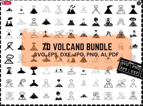 Volcano SVG Bundle