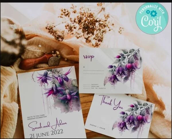 Wedding Invitation Set Template