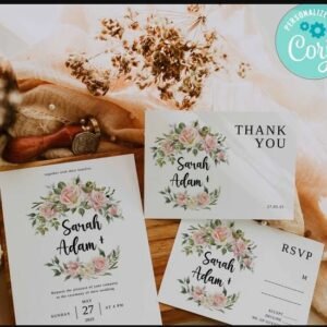 Wedding Invitation Template Suite