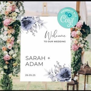 Elegant Wedding Welcome Sign