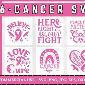 Breast Cancer SVG Bundle