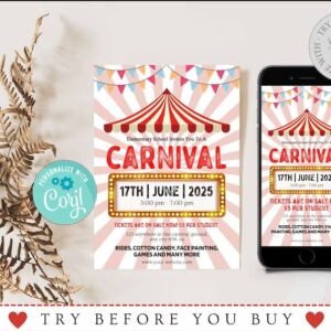 Editable Carnival Flyer Template