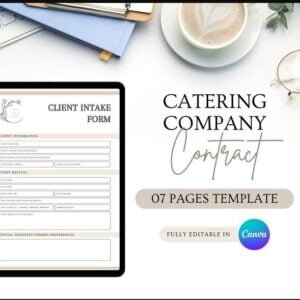 Catering Contract Template