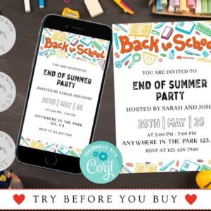 Back To School Invite