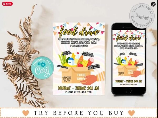 Food Drive Flyer Templates