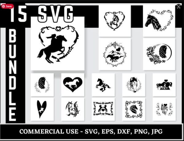 Horse Love Svg Bundle