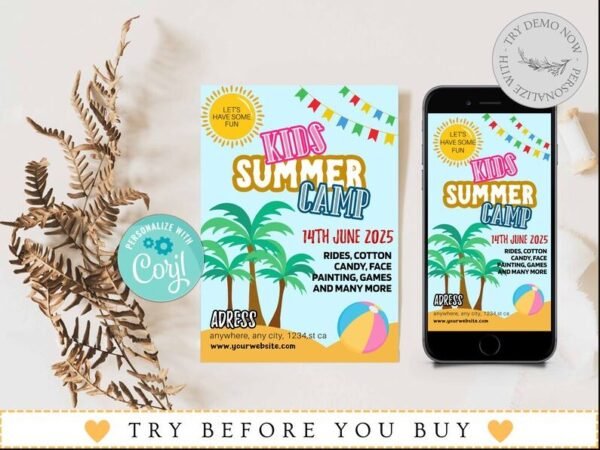Kids Summer Camp Flyer