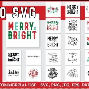 Merry And Bright svg