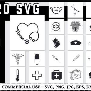 Nurse Icons SVG Bundle