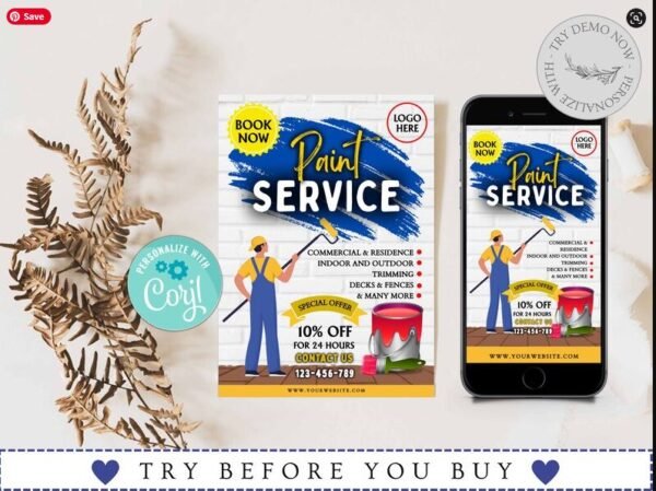 Painting Service Flyer Template