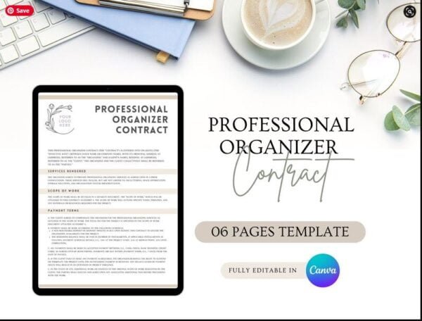 Professional Organizer Contract Template