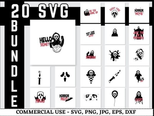 Scream Svg Bundle