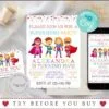 Superhero Birthday Invitation Template