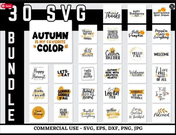 Thanksgiving svg bundle