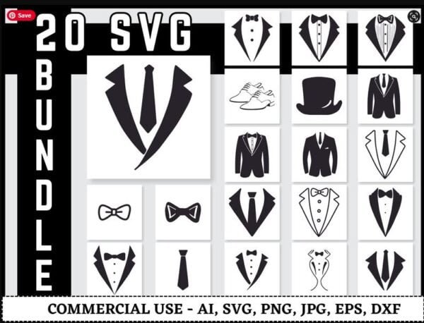 Tuxedo SVG Bundle