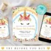 Unicorn Invitation