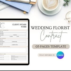 Wedding Florist Contract