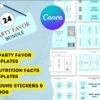 24 Party Favor Template