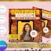 November Bookings Flyer Template
