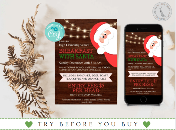 Breakfast with Santa Flyer