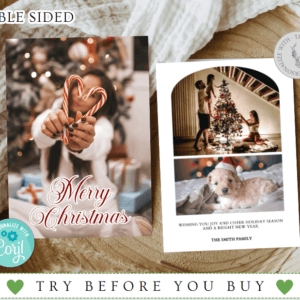 Photo Christmas Card Template