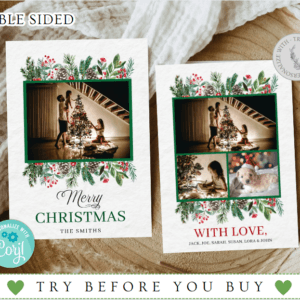 Christmas Photo Card Template