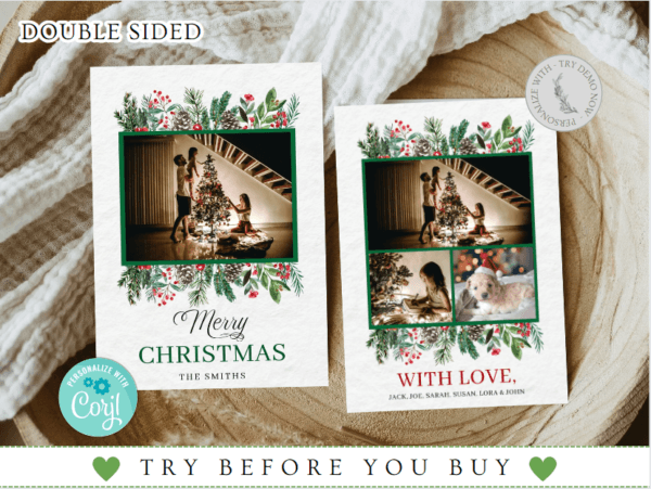 Christmas Photo Card Template