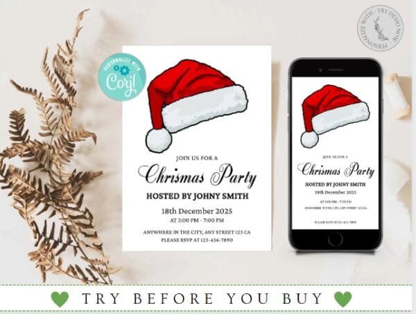 Christmas Party Invitation Templates