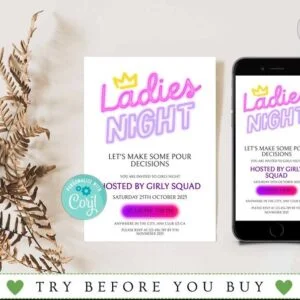 Girls Night Invitations