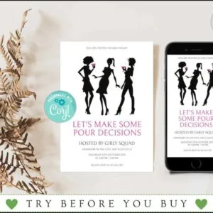 Girls Night Invitation Template