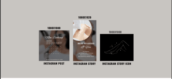 Hair Removal Instagram Templates