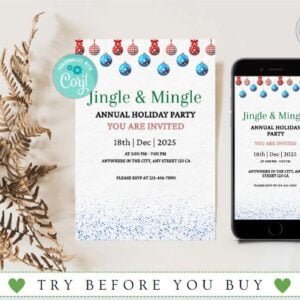 Editable Jingle & Mingle Christmas