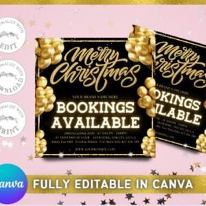 Christmas Booking Flyers