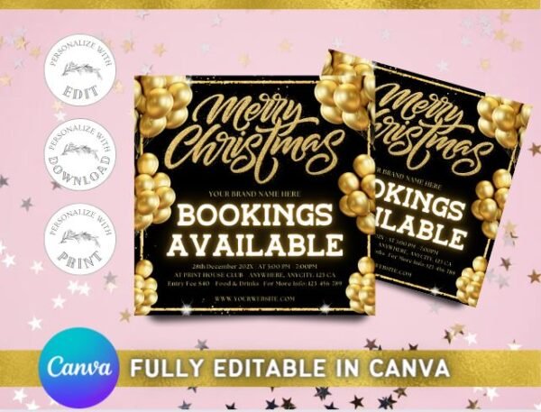 Christmas Booking Flyers
