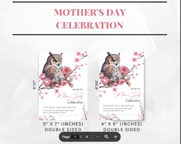 Mother's Day Invitation Template