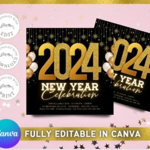 New Year Celebration Invitation